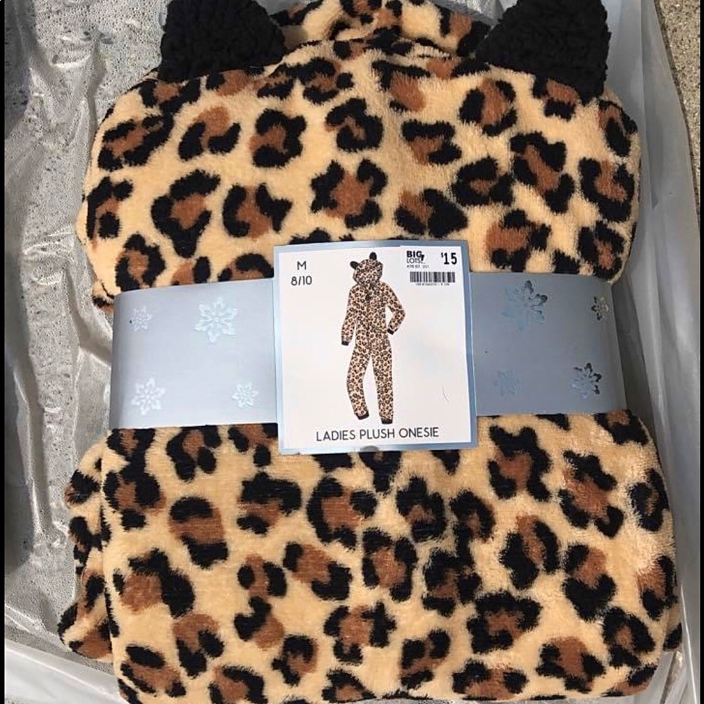 Ladies 8-10 cheetah onesie